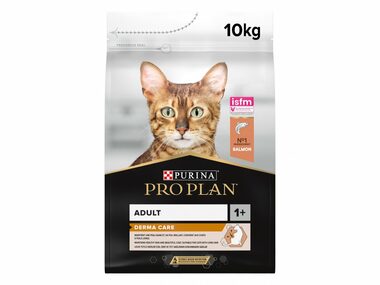 PURINA Pro Plan Cat Derma Care Adult Lachs 10kg / Granulat für Katzen / zur Erhaltung gesunder Haut und schönem Fell