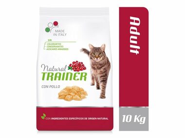 Trainer Natural Cat Adult Huhn 10 kg / Granulat für Katzen / für erwachsene Katzen 