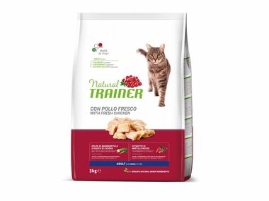 Trainer Natural Cat Adult Huhn 3 kg / Granulat für Katzen / für erwachsene Katzen 