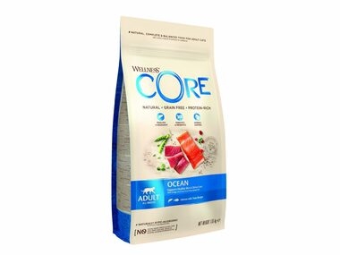Wellness Core Cat Ocean Adult All Breeds Lachs und Thunfisch 1,75kg / Granulat für Katzen / für erwachsene Katzen