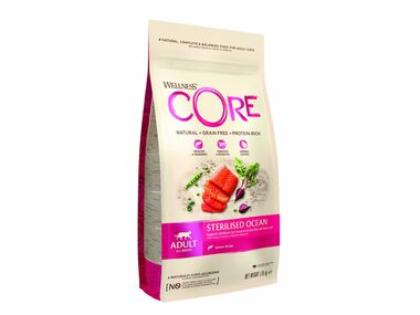 Wellness Core Cat Ocean Adult Sterilized Lachs 1,75kg / Granulat für Katzen / für sterilisierte und ältere Katzen