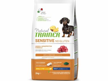 Trainer Natural Sensitive No Gluten Adult Mini Lamm 2kg / Alleinfuttermittel für kleine Hunderassen