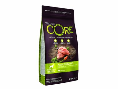 Wellness Core Dog Low Fat Adult Medium&Large Turkey 1,8kg / Futter für ausgewachsene Hunde mittelgroßer und großer Rassen