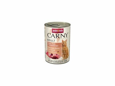 Animonda Dose Huhn+Truthahn+Entenherz 400g / Dosenfutter für ausgewachsene Katzen
