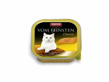 Animonda Vom Feinsten Classic Pastete für Katzen Geflügel + Kalb 100g