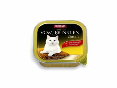 Animonda Vom Feinsten Classic Pastete für Katzen Putenherzen 100g