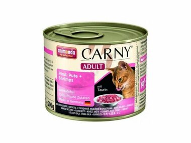 Animonda Carny Canned Adult für Katzen Rind+Truthahn+Garnelen 200g