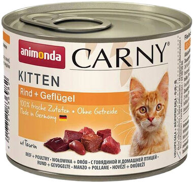 Animonda Carny Canned Kitten für Katzen - Geflügelcocktail 200 g