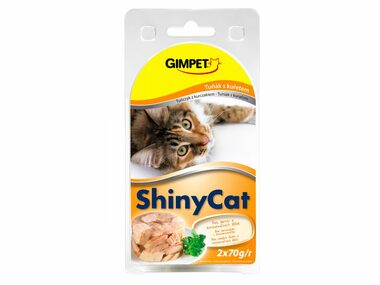 GIMBORN Gimpet ShinyCat Thunfisch + Hühnchen aus der Dose 2x70g