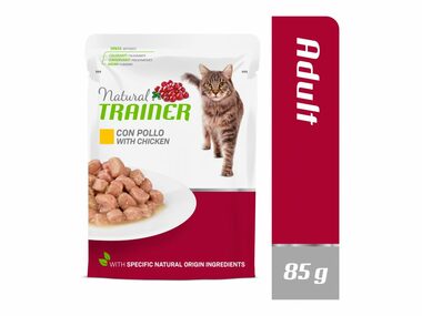 Natural Trainer Cat Adult Huhn 85 g / Beutel für Katzen