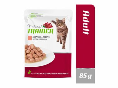 Natural Trainer Cat Adult Lachs 85 g / Beutel für Katzen