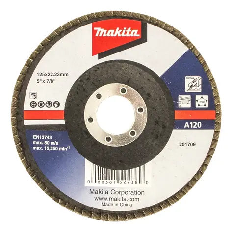 Makita D-63507 / Schleiffächerscheibe 125 mm A120