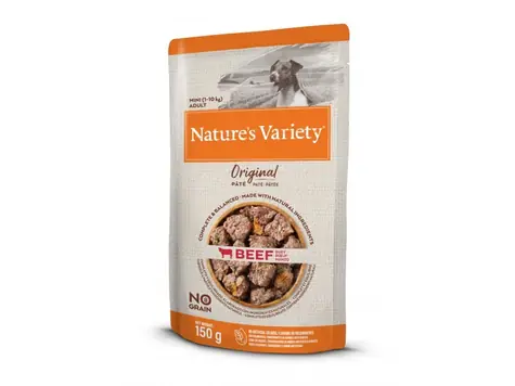 Nature's Sorte Original für kleine Hunde mit Rind 150g / Beutel für Hunde