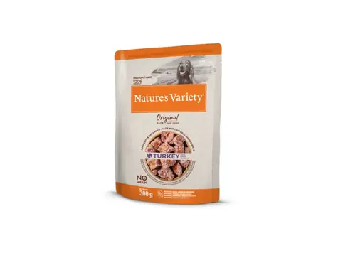 Nature's Sorte Original für mittelgroße Hunde mit Truthahn 300g / Beutel für Hunde