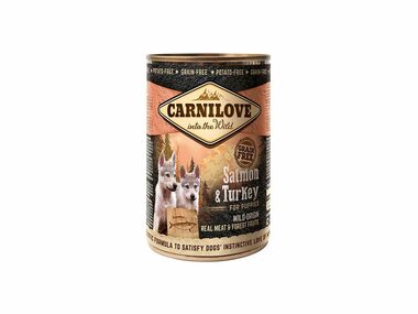 Carnilove Wildfleisch Lachs & Truthahn Welpen 400g / Dose für Hunde