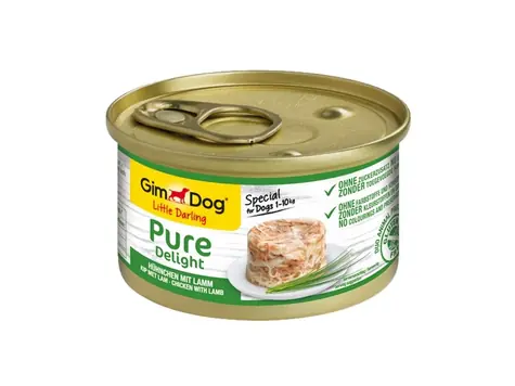 GIMBORN GimDog PURE DELIGHT Huhn mit Lamm 85g / Dosenfutter für Hunde