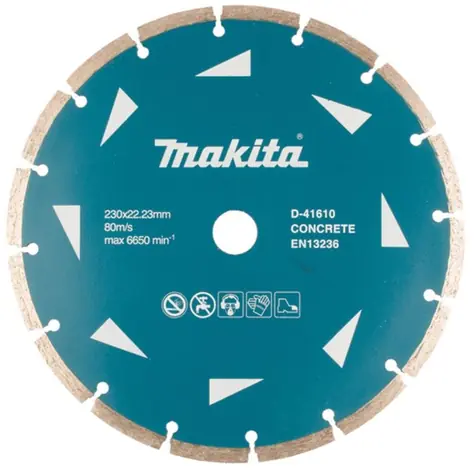Makita D-41610 Diamant-Segmentscheibe 230 mm 22,23 mm