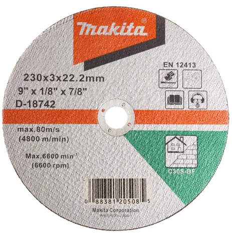 Makita D-18742 Steintrennscheibe 230 x 3,0 mm x 22,23 mm