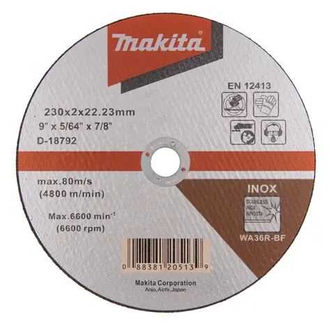 Makita D-18792 Trenn- und Schleifscheibe für Metall 230 x 2 x 22,23 mm
