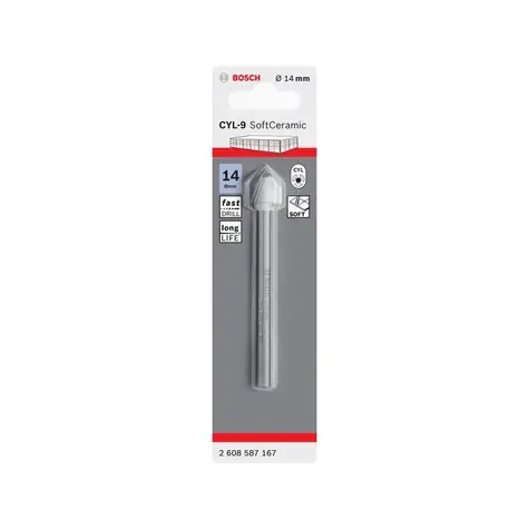 BOSCH 2608587167 / Fliesenbohrer CYL-9 / Maße 14 x 90 mm