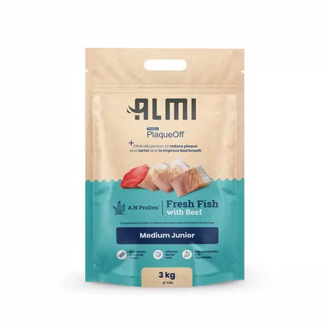 ALMI Medium Junior 3kg / Granulat für Hunde / für Welpen mittlerer Rassen ab 4 Monaten 