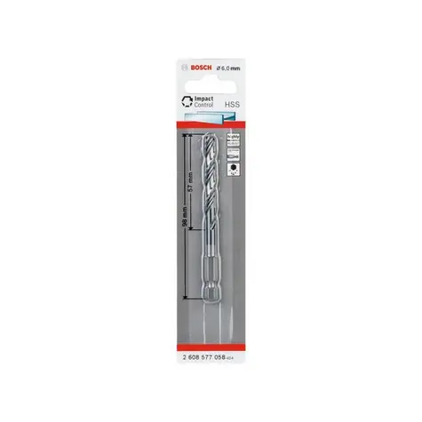 BOSCH HSS Impact 2608577058 / Spiralbohrer / 6,0 x 57 mm / 1 Stk