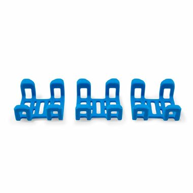 TRACTIVE GPS DOG 4 - Gummiklammern blau / 3 Stück / für Halsbänder bis 2,8 cm Breite