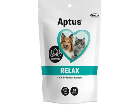 Aptus Relax vet 30 St. / Ergänzungsnahrung in Form von Kautabletten gegen Angst und Stress