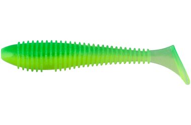 Keitech Gummiköder Swing Impact FAT 2,8" 7,1cm 3,5g Lime Chartreuse Glow 8St