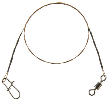 Cormoran Lanko 1x7 Wire Leader Wirbel und Snap 12kg 70cm 2St