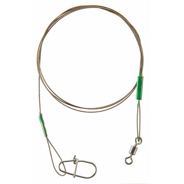Cormoran Lanko 7x7 Drahtvorfachwirbel und Corlock Snap 9kg 30cm 2St