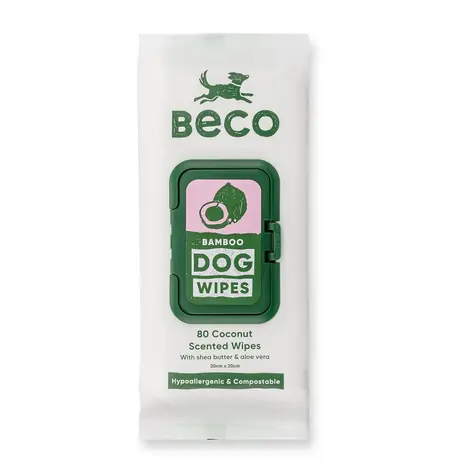 BeCoThings Beco Reinigungstücher für Hunde (parfümfrei) 80 Stk 