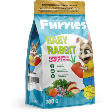 Furries Extrudiertes Granulat Rabbit Junior 700g / Futter für Nagetiere
