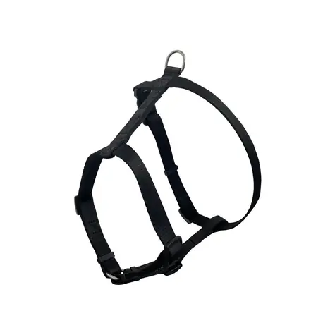 Huhubamboo Hundegeschirr schwarz / 46-72cm