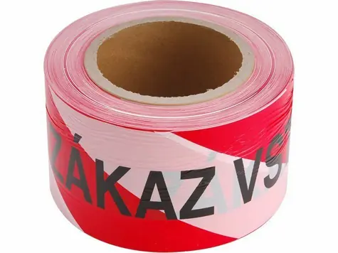Extol-CRAFT Warnband rot-weiß EINTRITT VERBOTEN | 75mm x 250m / PE 