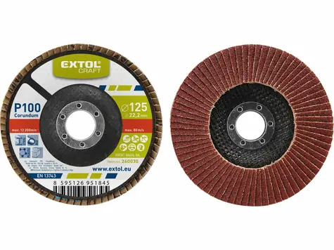 Extol-CRAFT Lamellenschräge Korundscheibe P36 150 mm