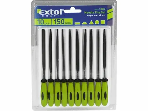 Extol-CRAFT Nadelfeilen mit Kunststoffgriff 150mm 10 Stk