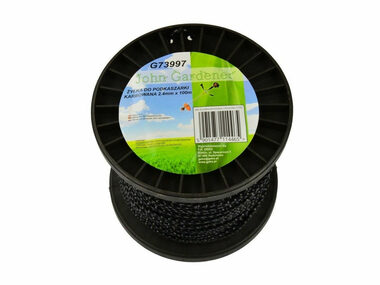 GEKO Rasenmäherschnur 2,4 mm 100 m / Wellenprofil / Nylon