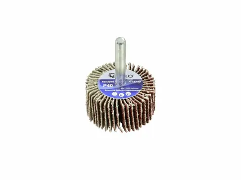 GEKO G78743 / Schleifscheibe mit Schaft / 40 x 20 x 6 mm / P100