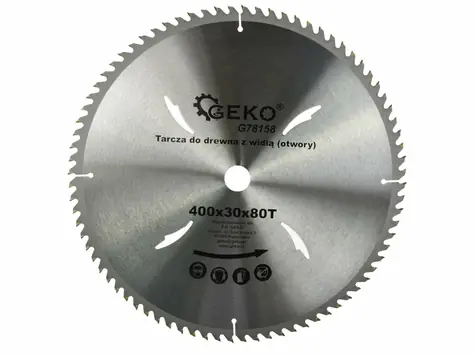 GEKO G78158 / Sägeblatt für Holz / 400 x 30 mm / 80T