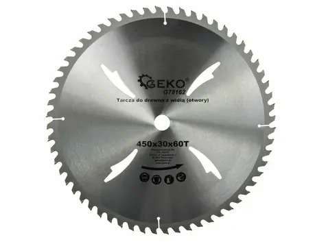 GEKO G78162 / Sägeblatt für Holz / 450 x 30 mm / 60T