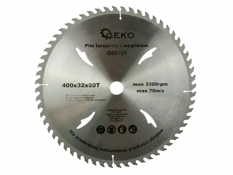 GEKO G00161 / Sägeblattvideo / 400 x 32 mm / 60T