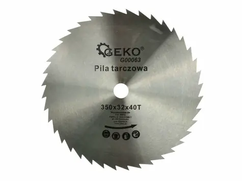 GEKO G00063 / Sägeblatt / 350 x 32 mm / 40T
