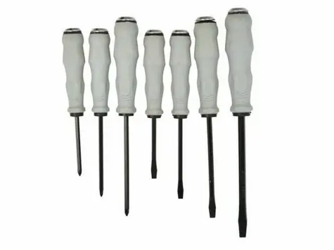 GEKO Schlagschrauber-Set 7-tlg. / 4X flach und 3x Kreuz / CrV 