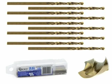 GEKO Bohrer für Metall 9mm / HSS / Packung  10 Stk 