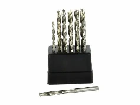 GEKO Satz Bohrer für Metall 1-10 mm x 0,5 mm 19 Stück / HSS