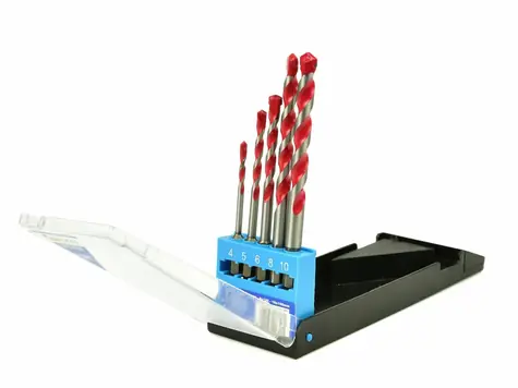 GEKO 5er-Set Universalbohrer / Hartmetallspitze