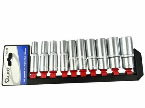 GEKO Innensechskant verlängert 1/2" Satz 10 Stück / 10-24 mm / CrV-Stahl