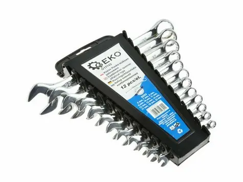 GEKO G11142 Steckschlüsselsatz 6-22 mm - Kunststoff. Halter 12 Stk