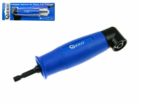 GEKO Winkelbit für Schraubendreher und Bohrer 155 mm / 1/4 Zoll / 90° 
